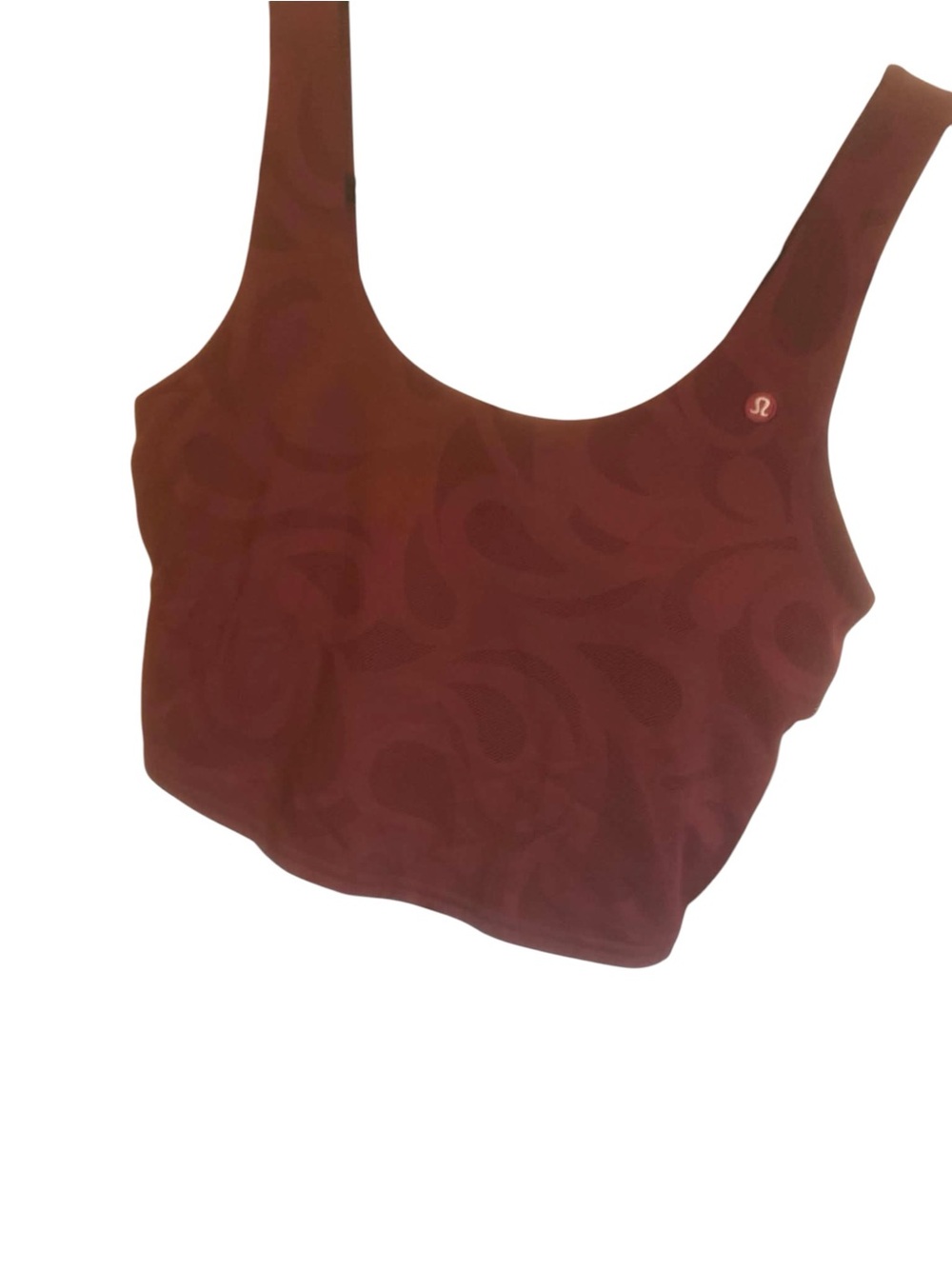NWT Lululemon Paisley-Mesh Tennis Tank BURGUNDY BAY Size 6